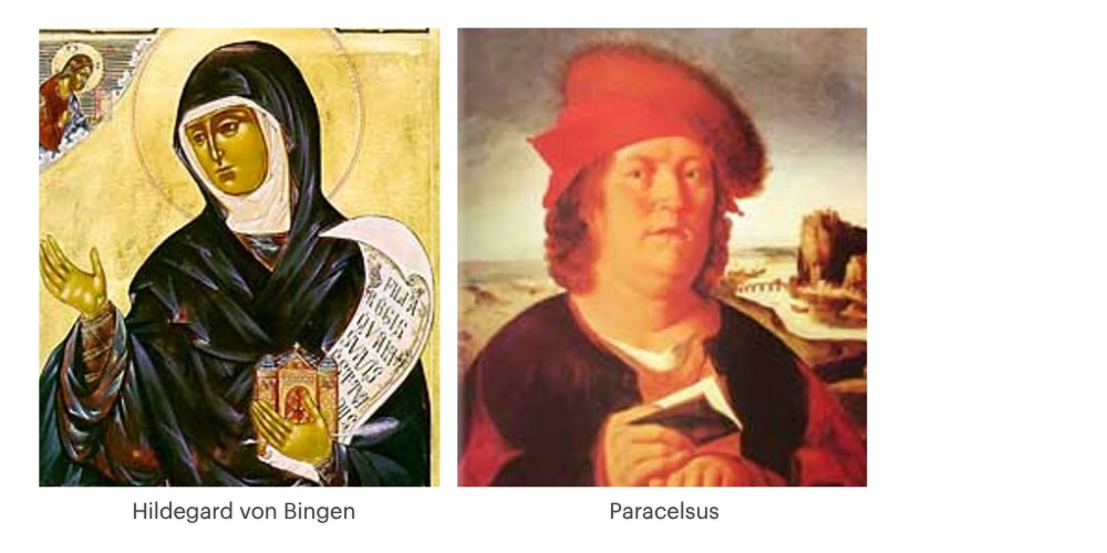 Hildegard von Bingen und Paracelsus – historische Vorläufer der Blütenessenzen