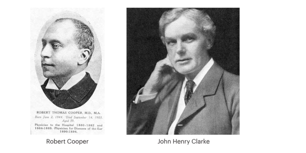 Robert Thomas Cooper und John Henry Clarke, Pioniere der Homöopathie